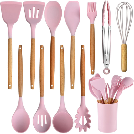 Set de Utensilios de Cocina de Silicona